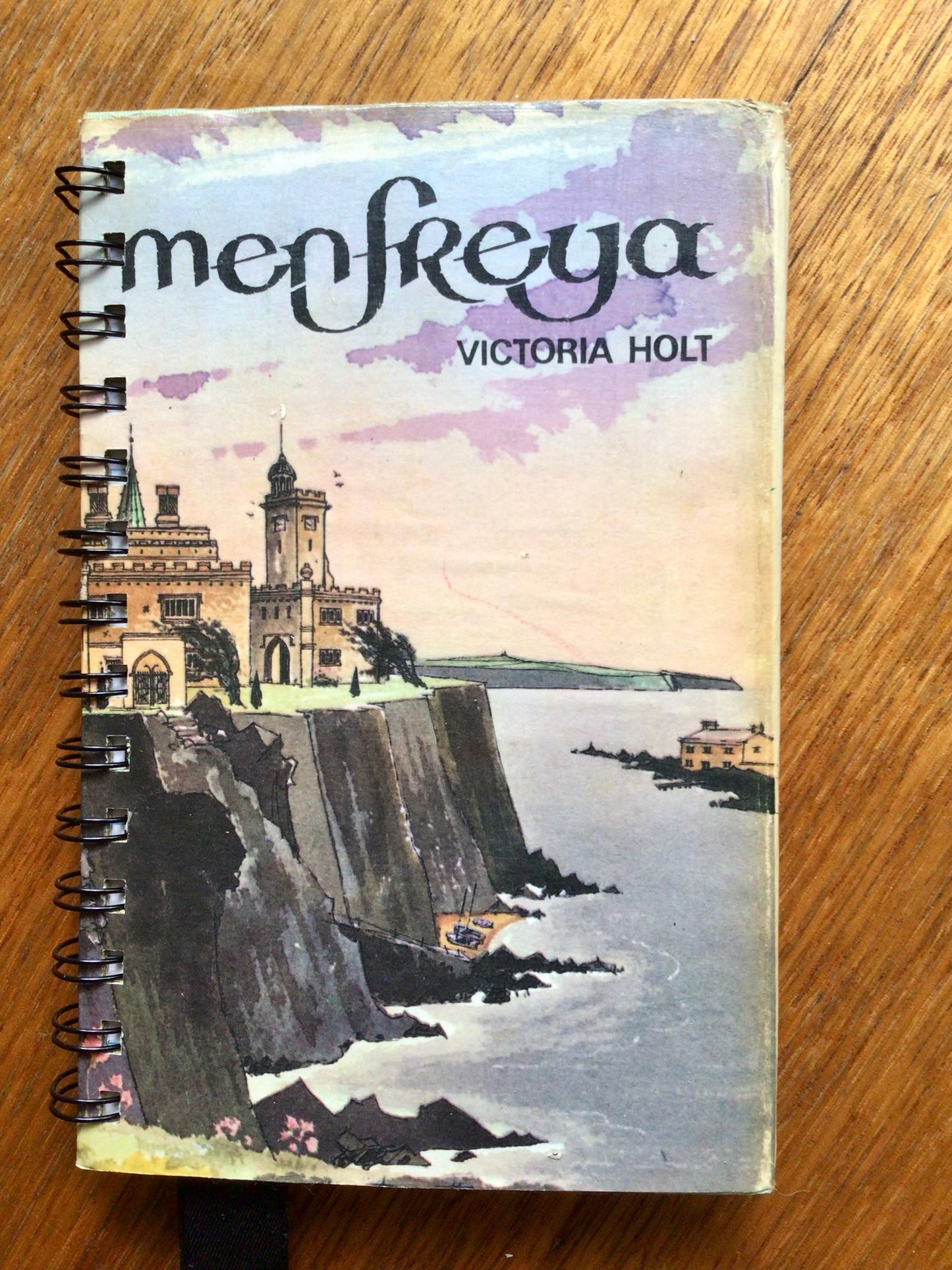 Menfreya. book cover notebook.