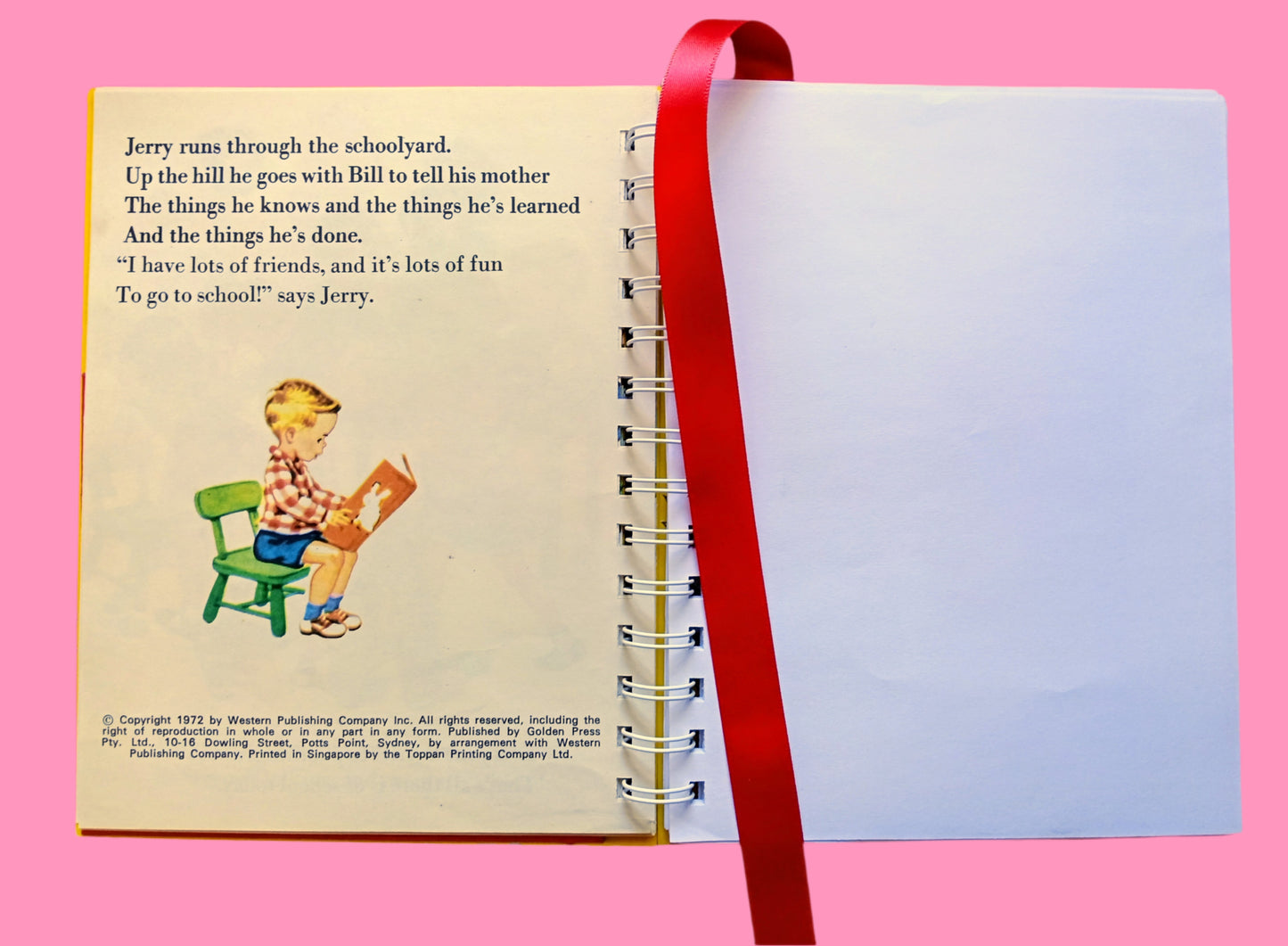 Storybook journal with original story