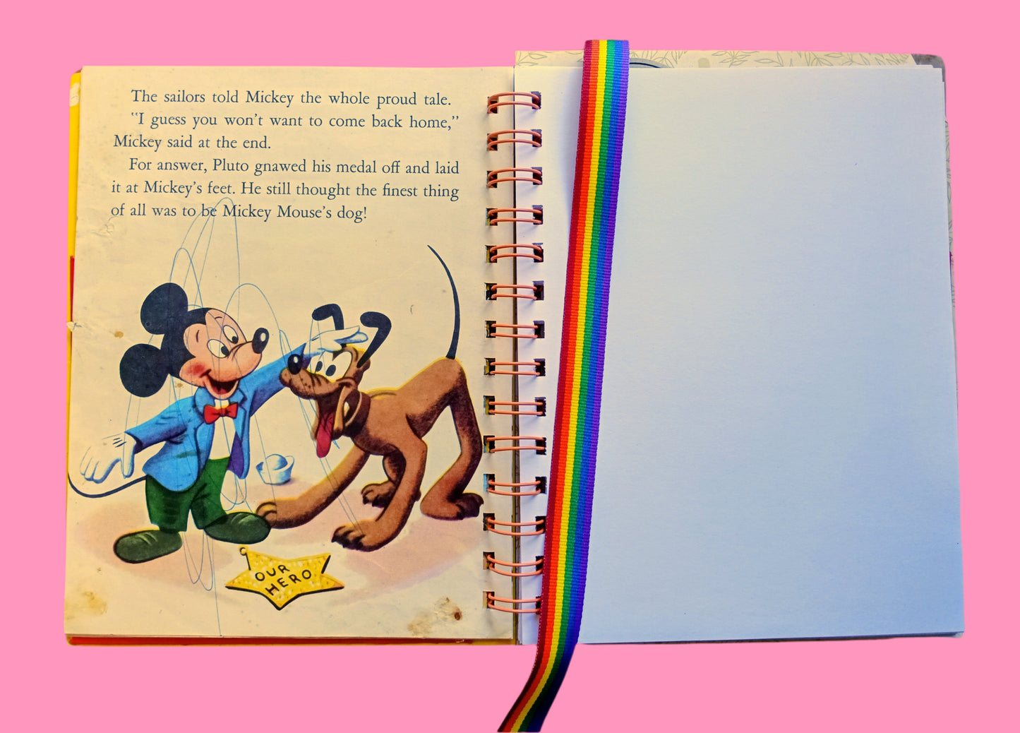 Storybook journal with original story