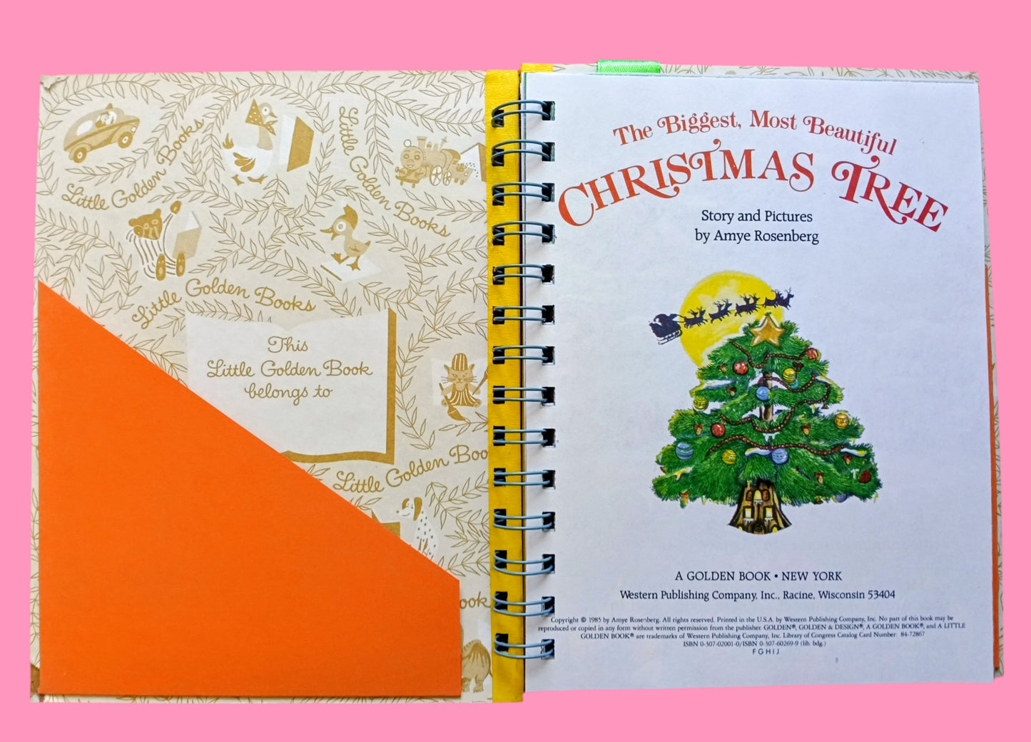 Storybook journal with original story