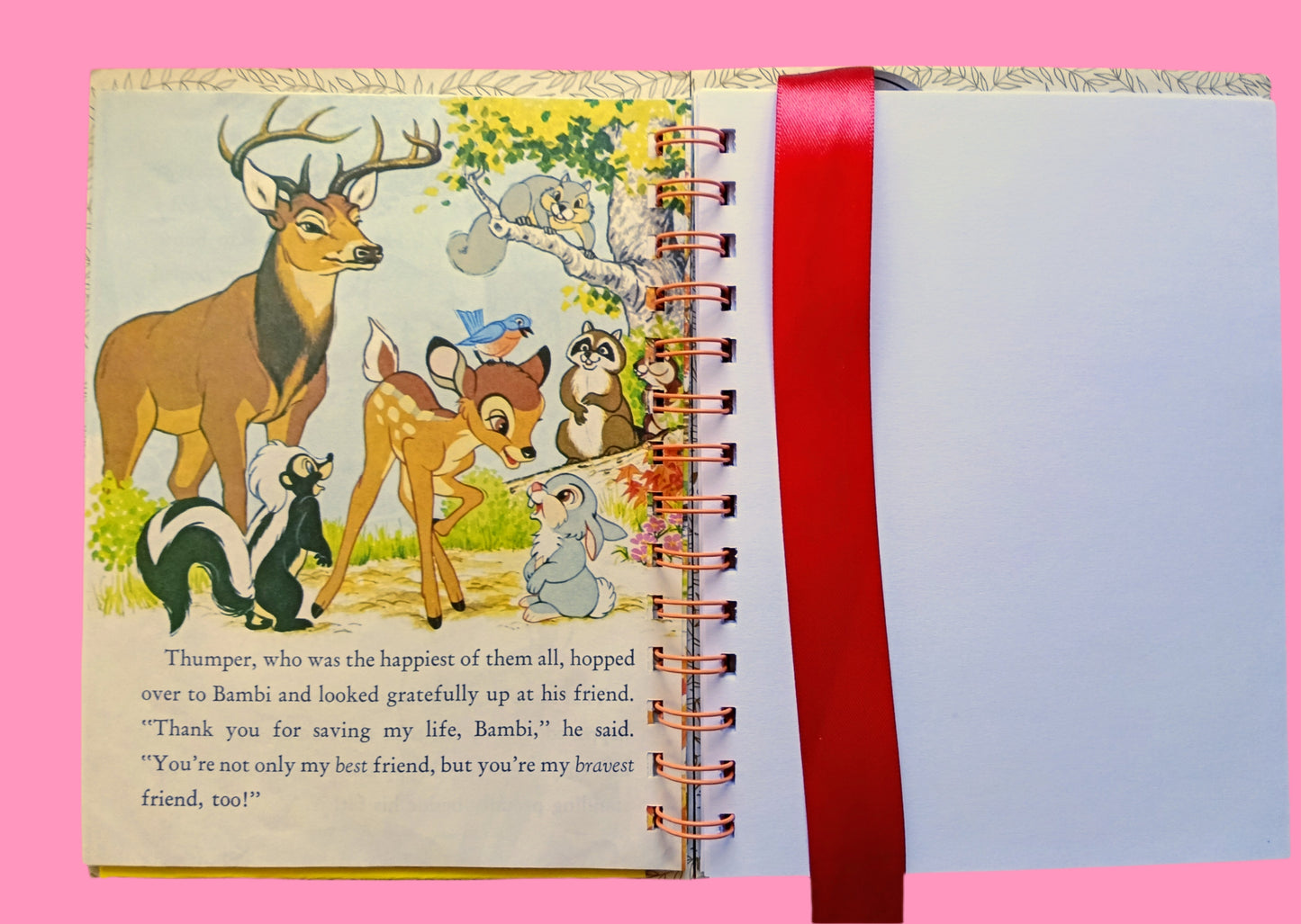 Storybook journal with original story