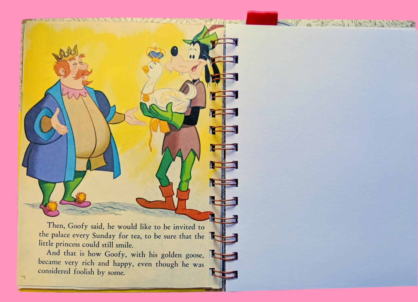 Storybook journal with original story