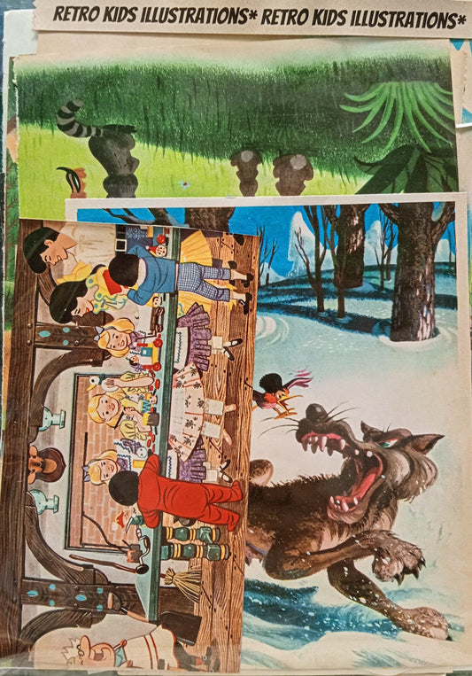 Retro Children's Illustrations